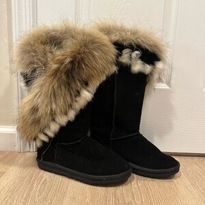 Fur boots